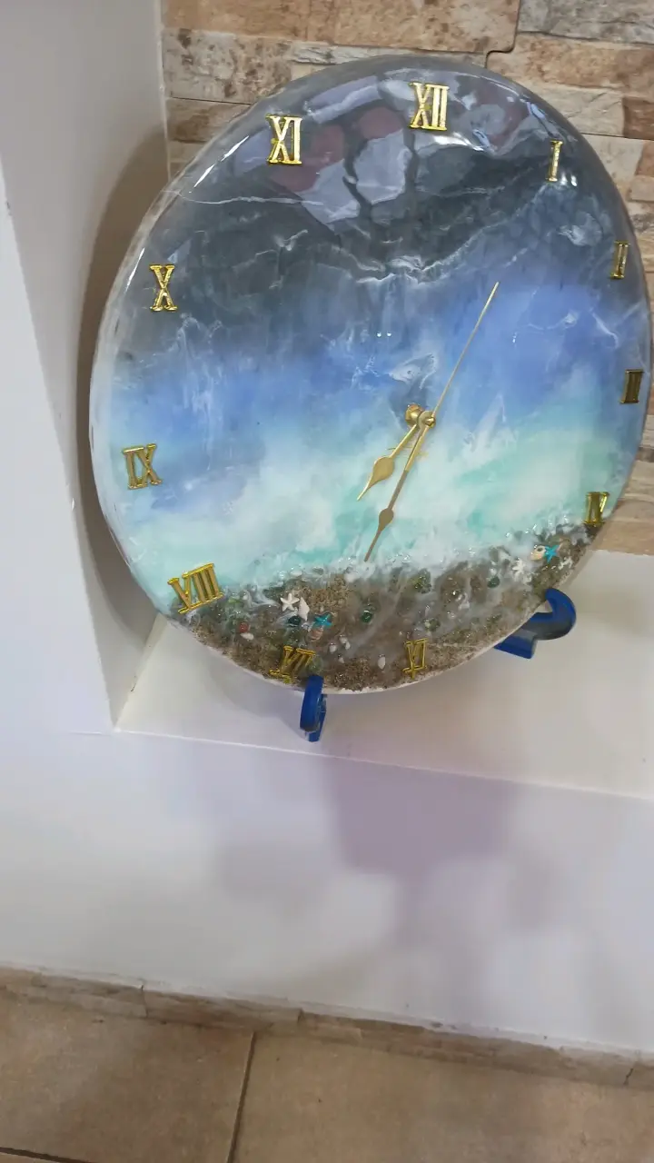 Reloj de pared decorativo con diseño artístico - 2