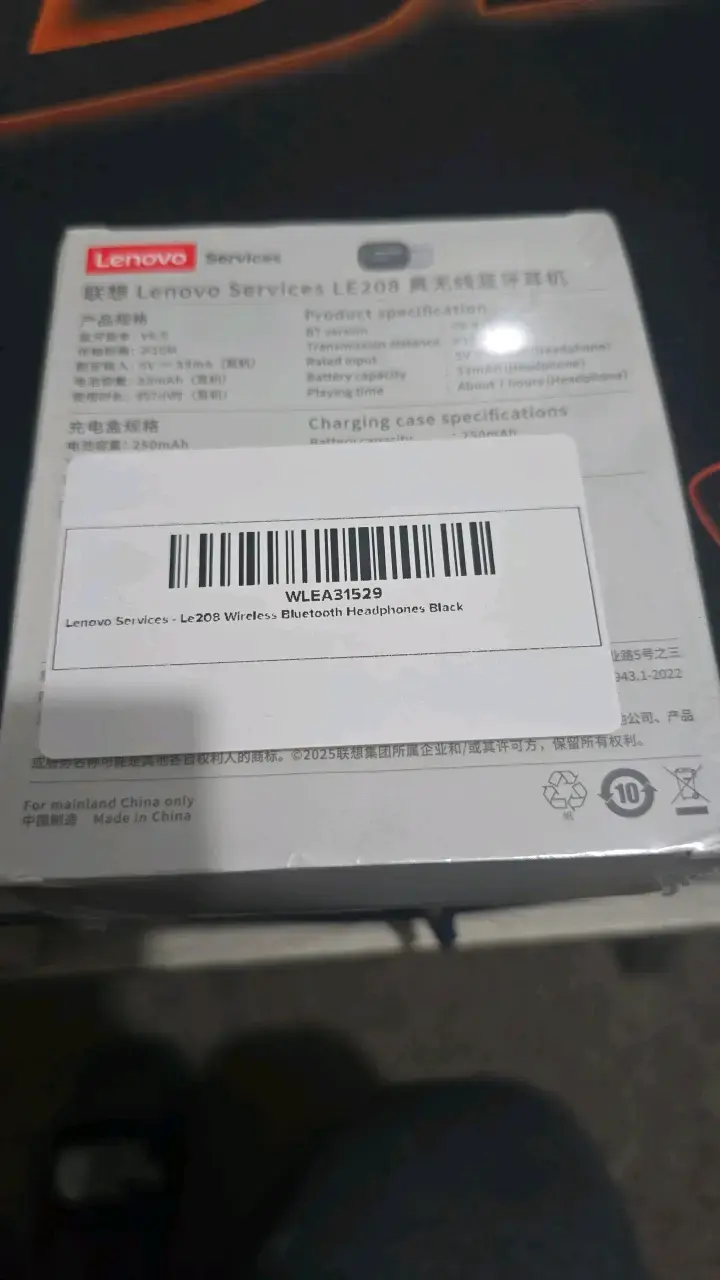 Audífonos Inalámbricos Lenovo LP208 Negros - 2