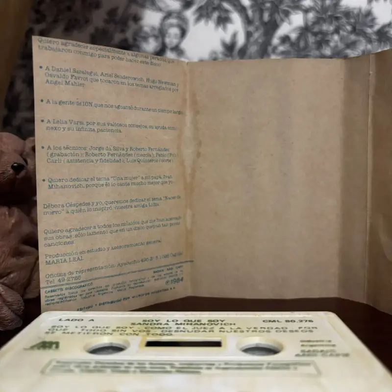 Cassette Sandra Mihanovich Soy Lo Que Soy 1984 Arg - 6