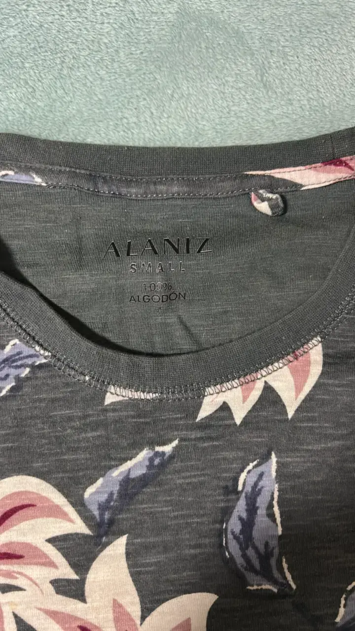 Polera floral gris Alaniz de algodón - 2