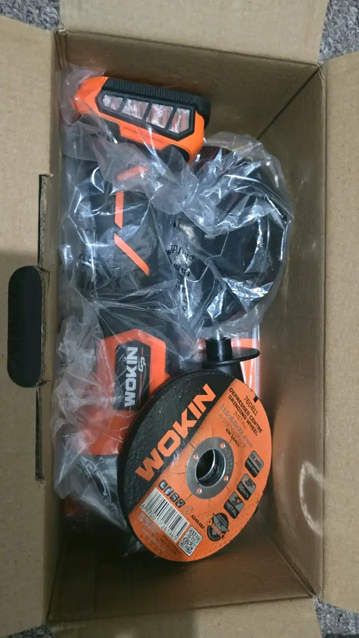 Esmeriladora Angular Inalámbrica Wokin 20V - 2