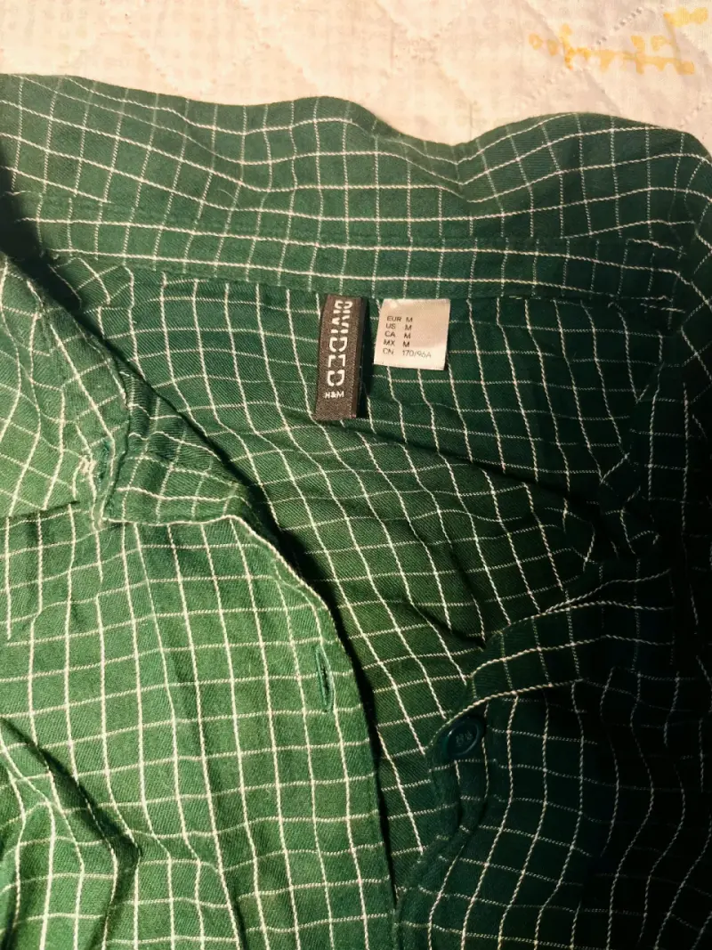 Camisa verde a cuadros para mujer - 2