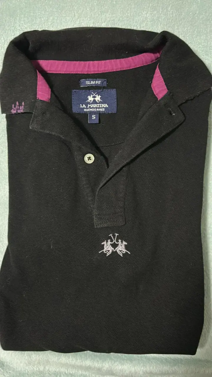 Polera Polo Negra La Martina Slim Fit - 6