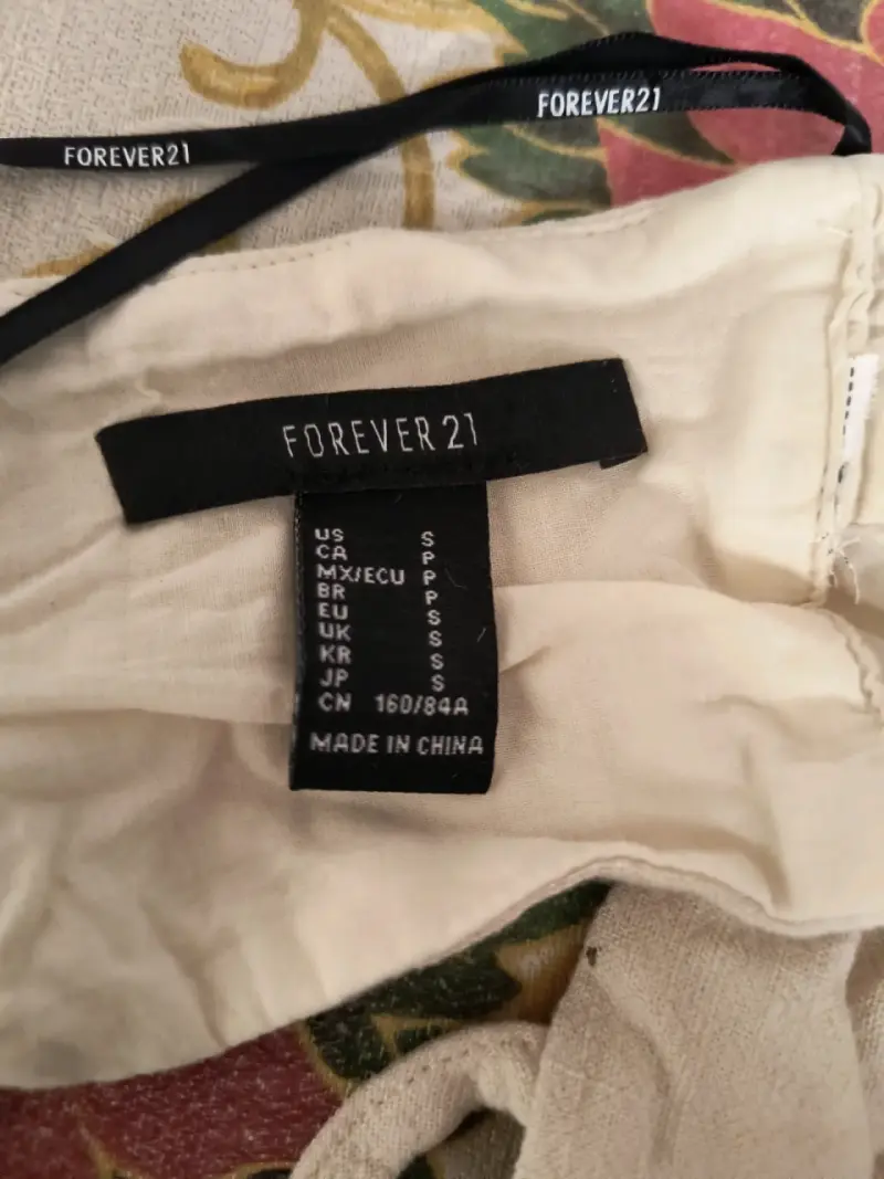 Top beige de tirantes Forever 21 - 4