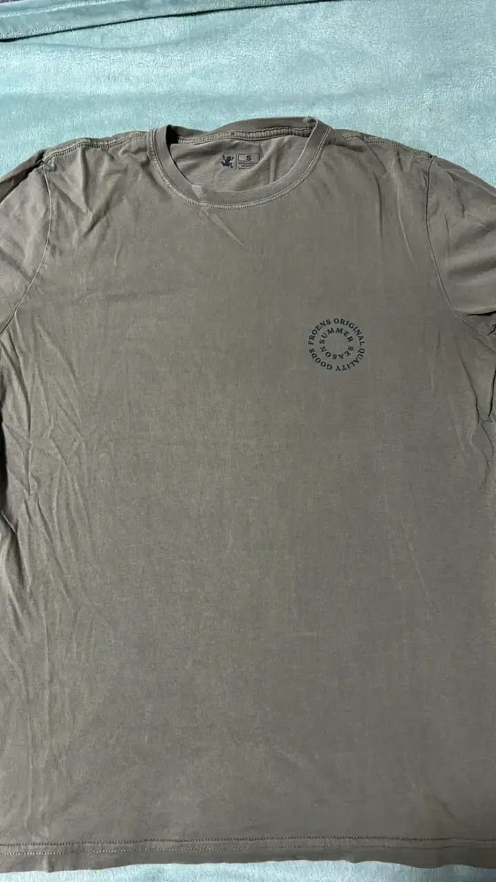 Polera casual Froens Original color gris - 4