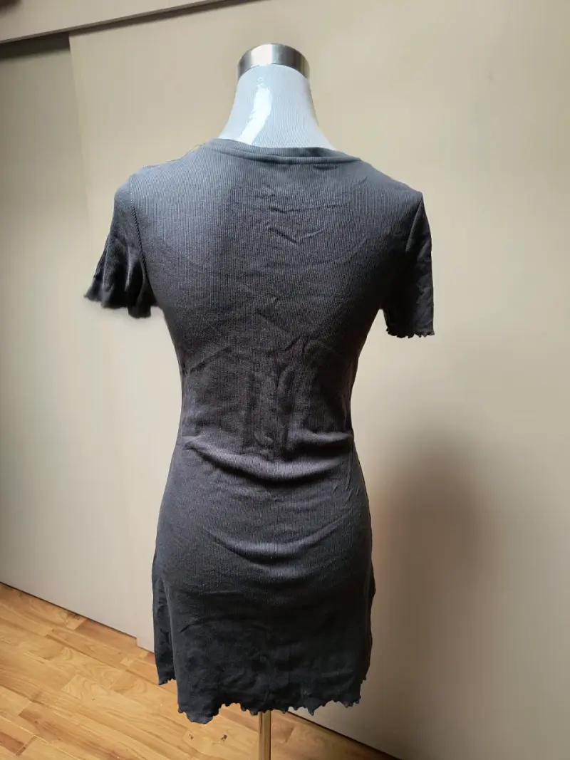 Vestido corto gris Índex de algodón - 4