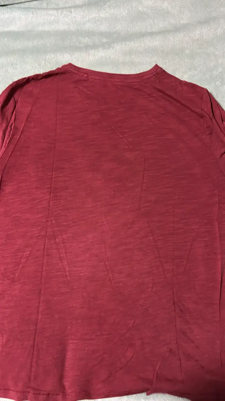 Polera roja de algodón orgánico Alaniz - 4