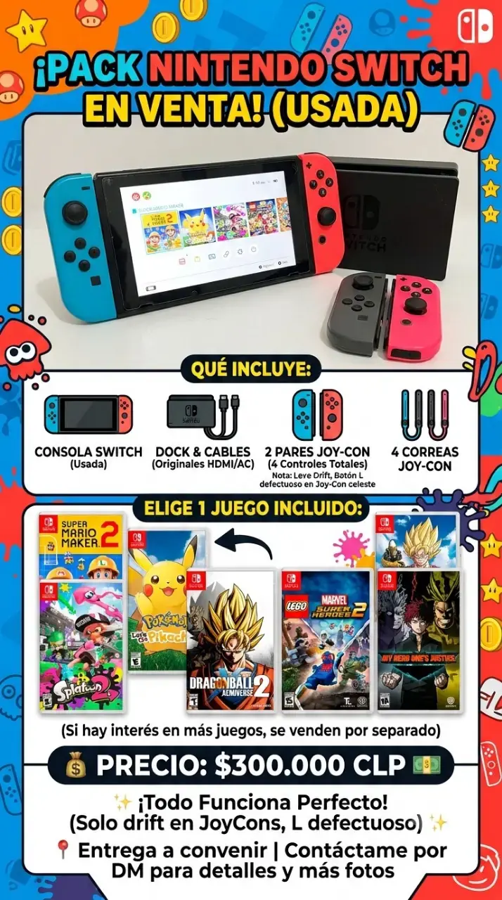 Consola Nintendo Switch + un juego incluido - 1