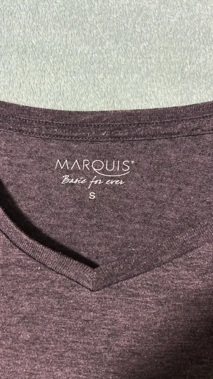 Polera Vino Tinto Cuello V Marquis Talla S S - 4