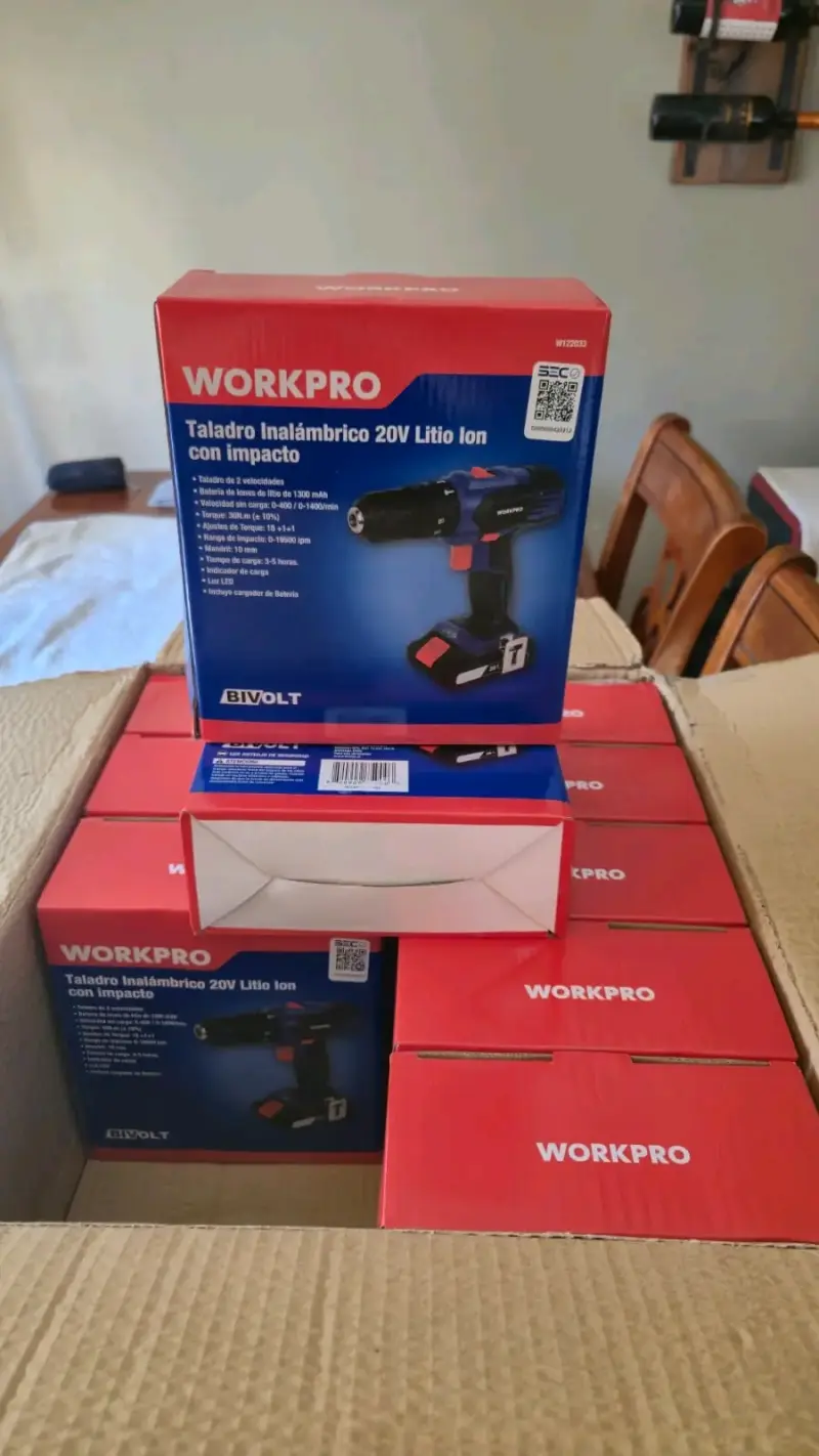 Taladro inalámbrico WorkPro 20V con impacto - 2