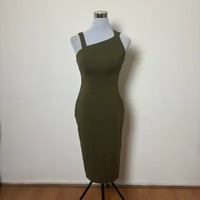 Vestido Lauren Ralph Lauren verde oliva talla XS - miniatura 2