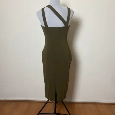 Vestido Lauren Ralph Lauren verde oliva talla XS - miniatura 3