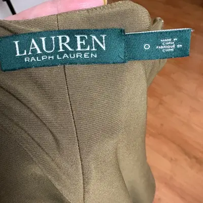 Vestido Lauren Ralph Lauren verde oliva talla XS - miniatura 6