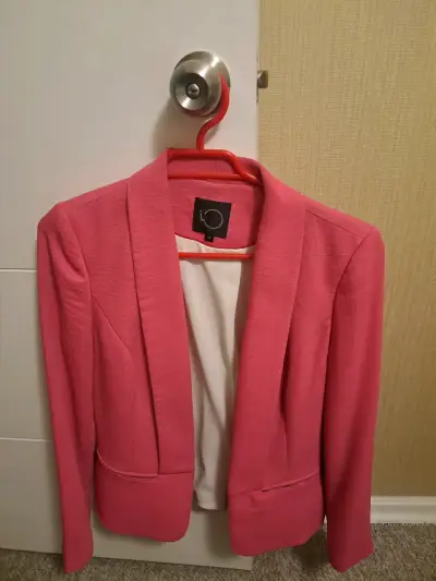 Blazer rosa para mujer talla 38 - miniatura 1