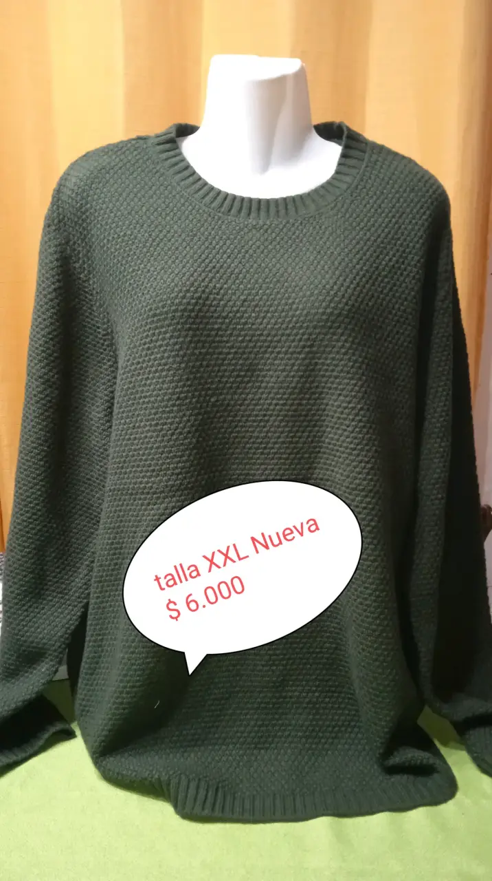 Suéter verde talla XXL nuevo