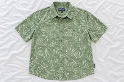 Camisa verde estampada Patagonia - miniatura 1