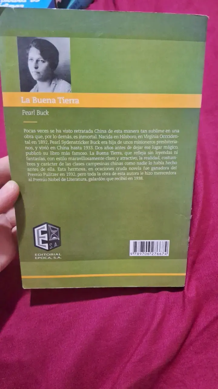 Libro 'La Buena Tierra' de Pearl Buck - 2