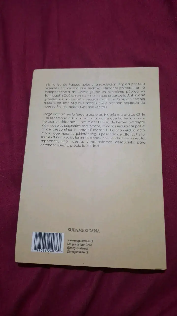 Libro Historia Secreta de Chile 3 por Jorge Baradit - 2