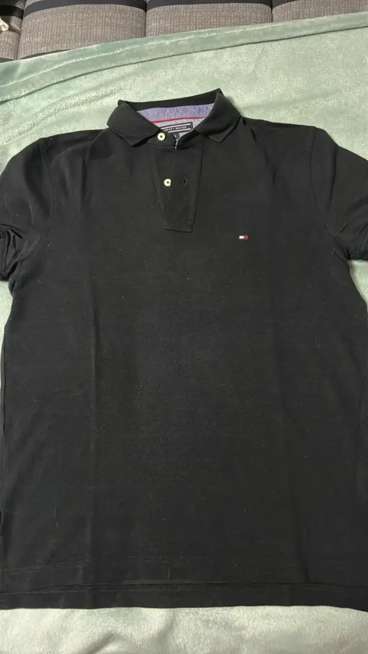 Polera Polo Negra Tommy Hilfiger Talla S - 5