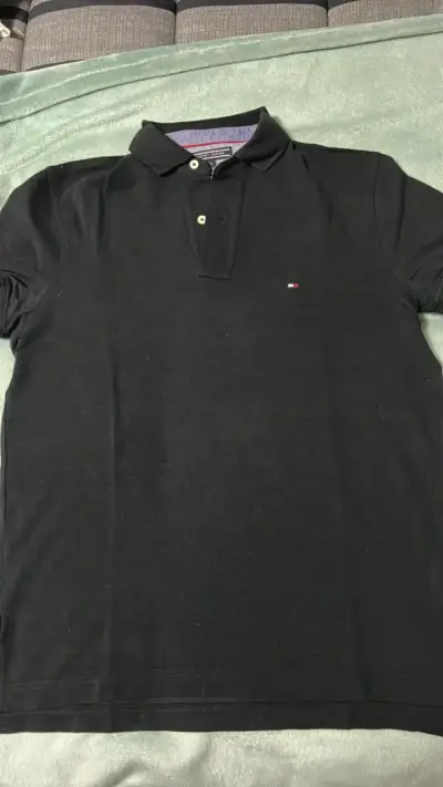Polera Polo Negra Tommy Hilfiger Talla S - miniatura 5
