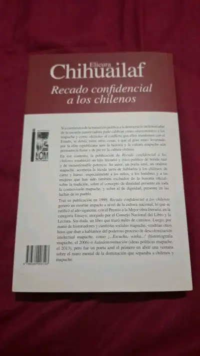 Libro 'Recado confidencial a los chilenos' de Elicura Chihuailaf - miniatura 2