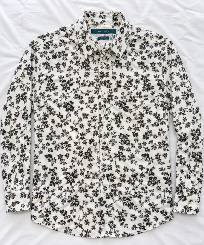 Camisa floral Perry Ellis para hombre - 1