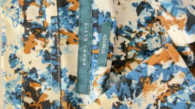 Camisa estampada Perry Ellis para hombre - miniatura 2