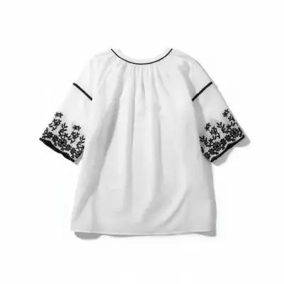 Blusa Bordada Estilo Boho Zara Talla XL - miniatura 2