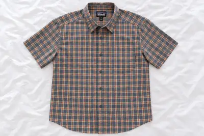 Camisa a cuadros Patagonia de algodón orgánico - miniatura 1