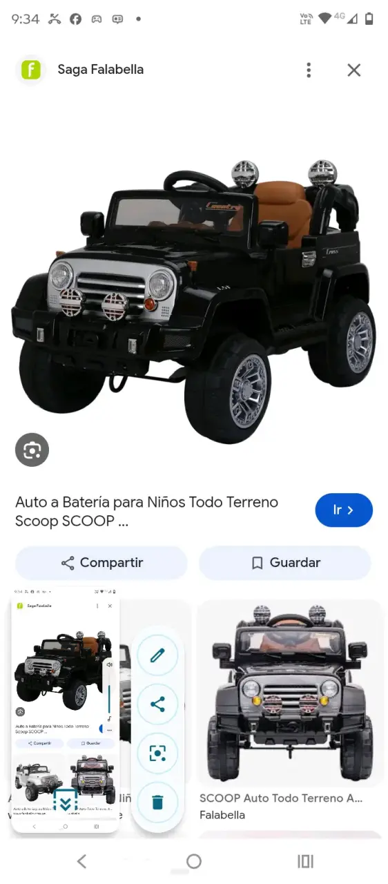 Auto eléctrico para niños todo terreno - 2