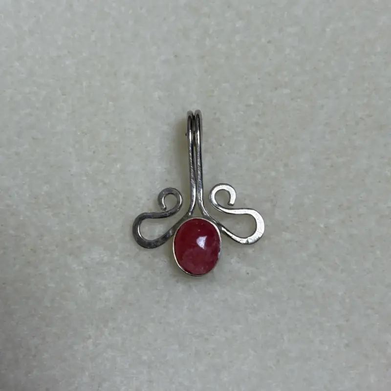 Conjunto joyas piedra rosada, 4 piezas - 3