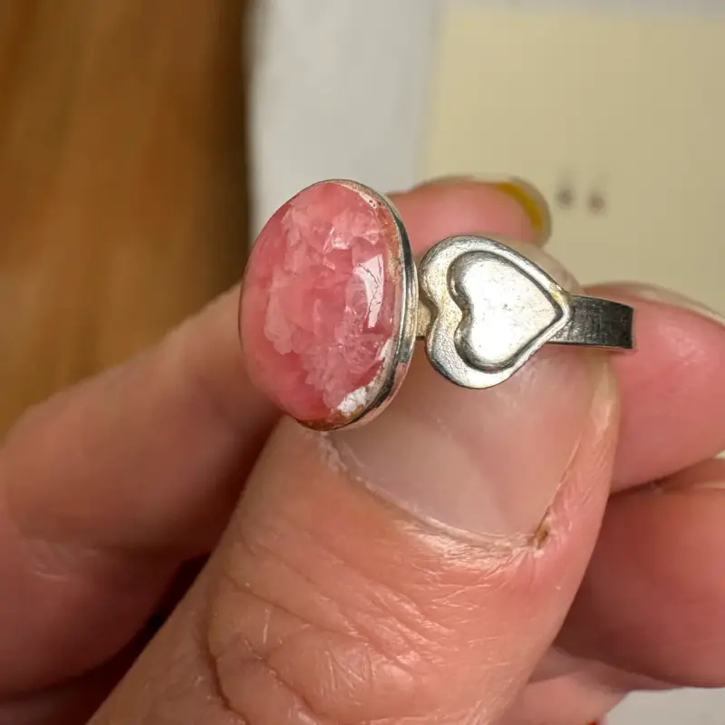 Conjunto joyas piedra rosada, 4 piezas - 5