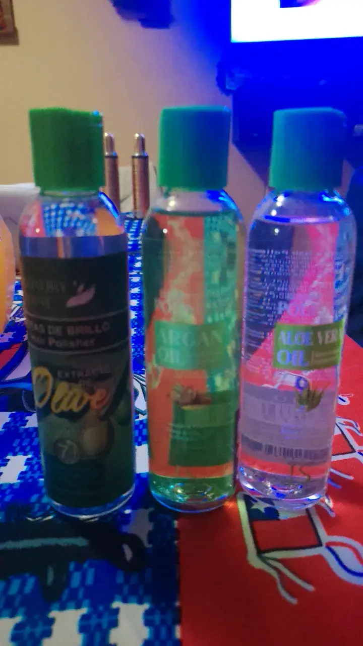 Set de aceites para cabello con brillo