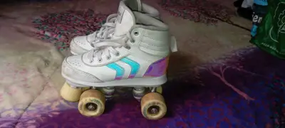 Patines de cuatro ruedas Oxelo blancos - miniatura 1