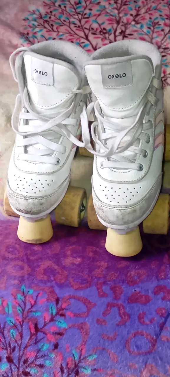 Patines de cuatro ruedas Oxelo blancos - 4