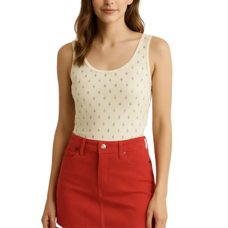 Polera Top Musculosa Estampada GAP Talla XL mujer - 4