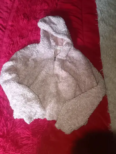 Chaqueta de cuero sintético negra para mujer - miniatura 1
