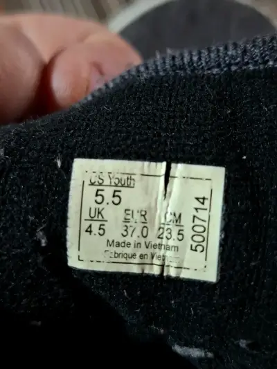 Zapatillas Vans negras para jóvenes - miniatura 3