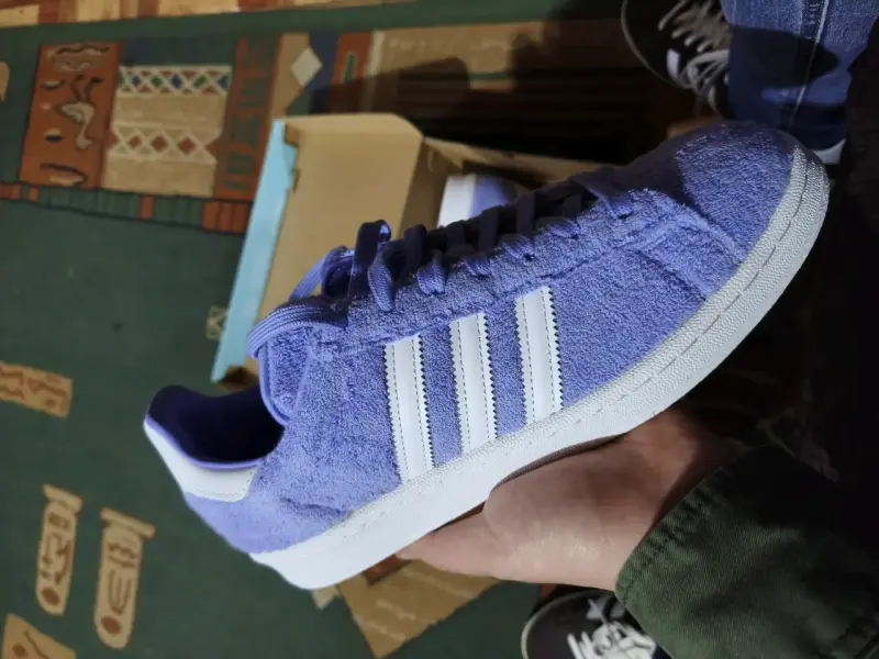 Zapatillas Adidas moradas de felpa para hombre - 3