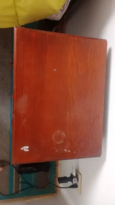 Velador de madera con cajón o repisa - miniatura 4