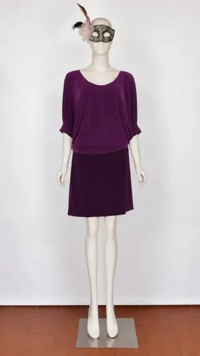 Línea Fiesta - Vestido Bicolor Donna Morgan T14 XL - miniatura 1