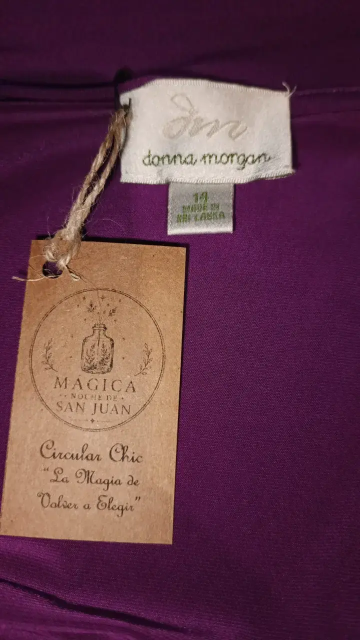 Línea Fiesta - Vestido Bicolor Donna Morgan T14 XL - 6