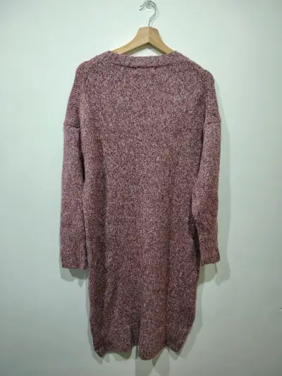 Vestido de punto Primark color burdeos - miniatura 3