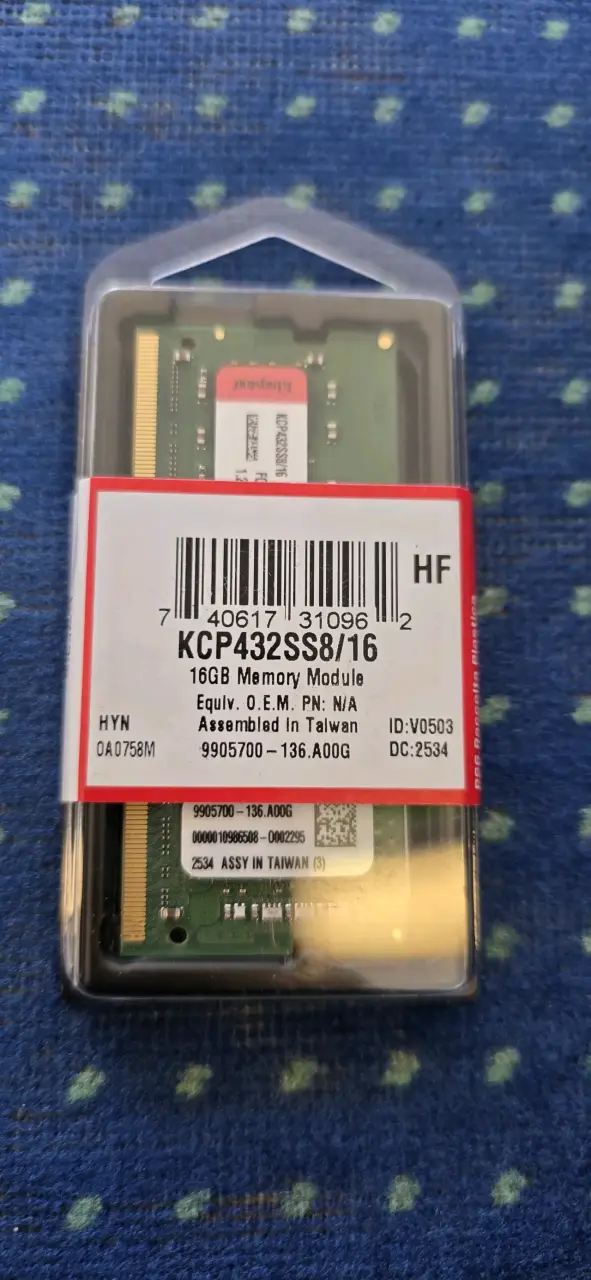 Módulo de Memoria RAM 16GB Kingston KCP432SS8/16 - 1