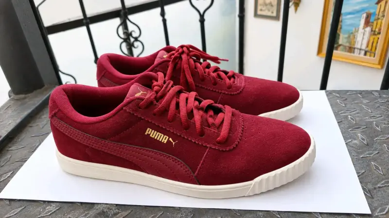 Zapatillas Puma rojas de gamuza para mujer - 1