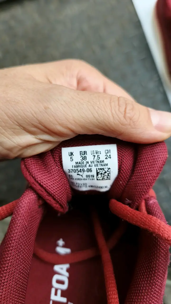 Zapatillas Puma rojas de gamuza para mujer - 4
