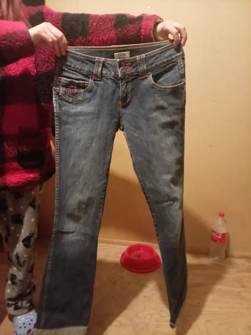 Jeans de mezclilla azul para mujer - 2