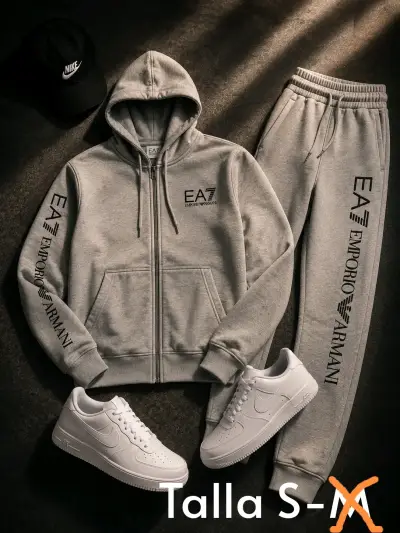 Conjunto deportivo gris EA7 Emporio Armani talla S - miniatura 2