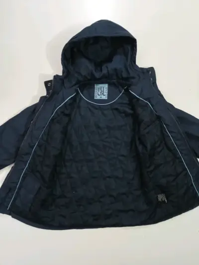 Talla 14(niña) Chaqueta azul con capucha para niña - miniatura 3