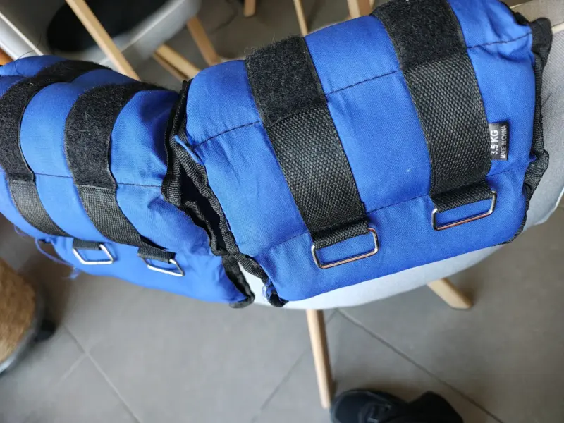 Pesas Tobilleras 3.5 Kg Azul para Entrenamiento - 2